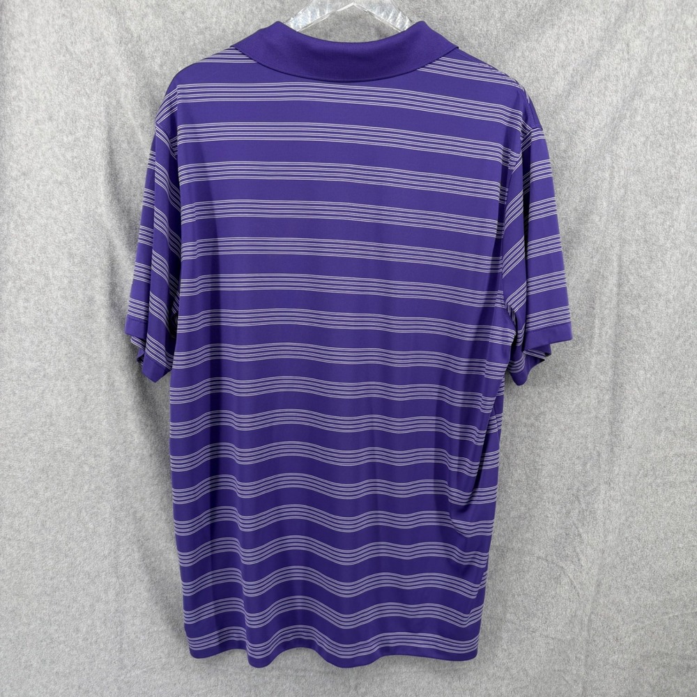 Nike Golf Mens XL Purple Striped 2012 US Open Olympic Club Polo Shirt 452505-545 - Picture 9 of 10